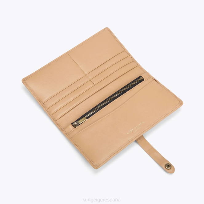 Kurt Geiger mujer cartera suave de cuero londres 2LPR564 | bolsas camello